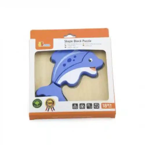 59934 Shape Block Puzzle - Fish VIGA