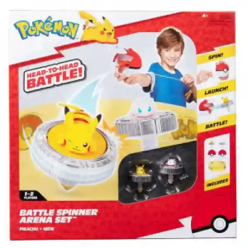 PKW - Battle Spinner Two-Pack with Stadium (Pikachu 1, Mew, Poke Ball, & Poke Ball) PKW4403