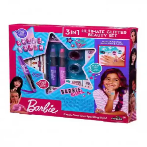 CZA Barbie 3 in 1 Ultimate Glitter Beauty Set 34072INT