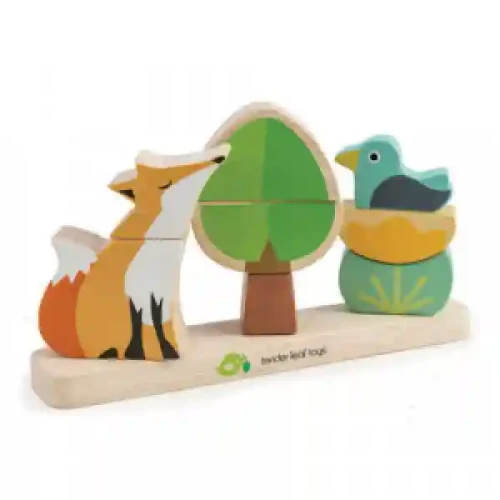 TL8459 - Foxy Magnetic Stacker - Puzzle educativ magnetic Vulpea in padure, cu 8 piese