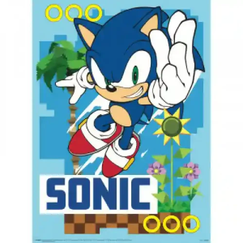 Set Poster Pyramid PPB35404 Sonic The Hedgehog (Sonic & Team) Box