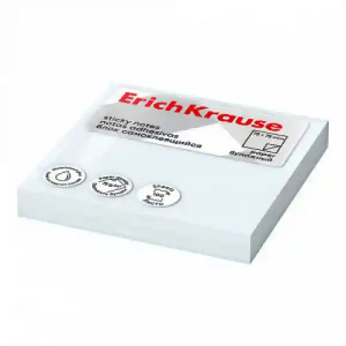 63629 Notite ErichKrause 75х75 mm, 100 sheets, white