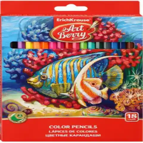 32879 Creioane color шестигранные ArtBerry 18 colors