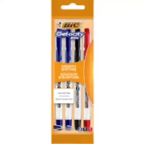 Pix Roller Gelocity Stic-albastru, negru, rosu 4 pcs