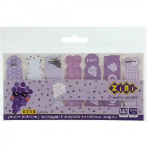Set notite index autoadezive Grape Paper 65X18 Mm, 7X20 foi ZB.15102 (24)
