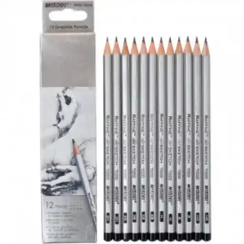 Set de creioane grafit Marco Raffine 12 buc. 3H-4B_7000-12 CB mix