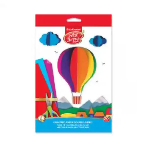 37206 Hirtie color ArtBerry, B5, 10 sheets, 20 colors (5)