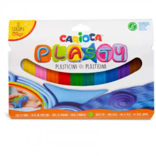42691 Plastilina CARIOCA 12 pcs PLASTY 150 gr. (24)