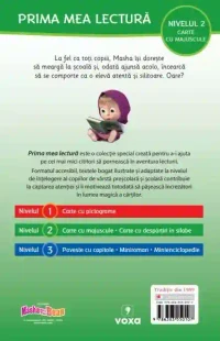 MASHA SI URSUL . MASHA LA SCOALA. Prima mea lectura. Carte cu majuscule (nivelul 2) 2
