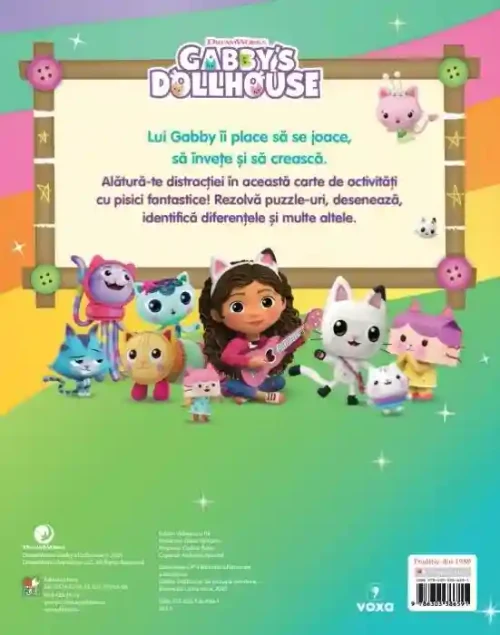 GABBYS DOLLHOUSE. SA INCEAPA AVENTURA! Carte de activitati