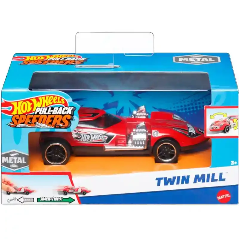 HPR70 Masina Hot Wheels de inertie Pull-Back Speeders (as.) 4