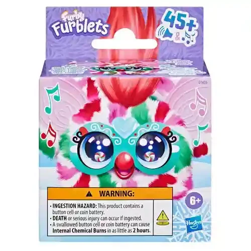 Jucarie de plus interactiva HAS FUR Interactive Plush Furblet Pep Mint 5 cm G1436