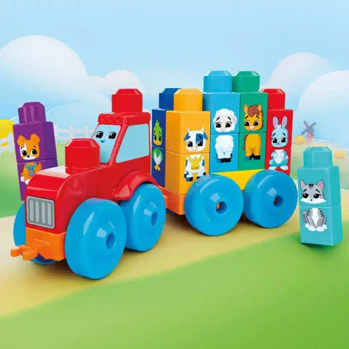 JKG33 Constructor educativ Tractor cu animale