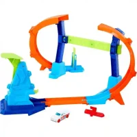 JLM91 Set Hot Wheels Corkscrew Jump Champion 2