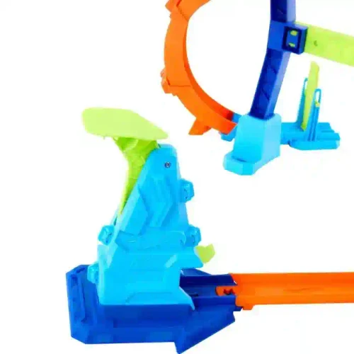 JLM91 Set Hot Wheels Corkscrew Jump Champion