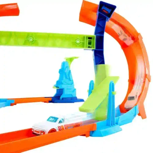 JLM91 Set Hot Wheels Corkscrew Jump Champion