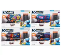 36662 Jucarie Pistol X-Shot Skins Menace, Poppy Playtime, 8 cartuse, S1, Zuru
