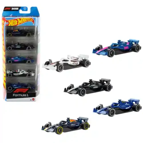 JLN11 Set 5x Hot Wheels Formula 1 colection 1:64
