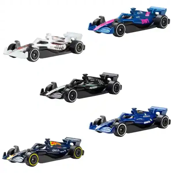 JLN11 Set 5x Hot Wheels Formula 1 colection 1:64 2