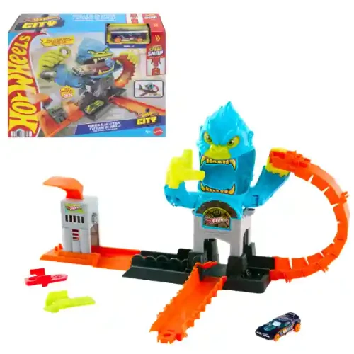JHL92 Set Hot Wheels City Atacul Gorilei