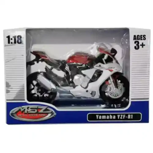 Masina metalica MSZ Die-cast model YAMAHA YZF-R1, 1:18, ast 67705
