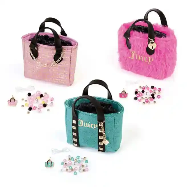Set creativ, minigeanta si bratara MIR Juicy Couture Mini Handbag and DIY Bracelet, ast 4471M 4